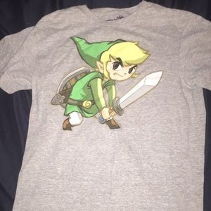 Legend Of Zelda Link Women’s M Gray T-shirt